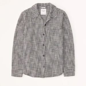 Oversized Tweed Shirt